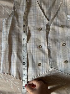 Plaid Vest and Pants Set