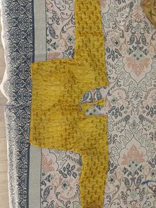 Yellow Ethnic Blouse Piece
