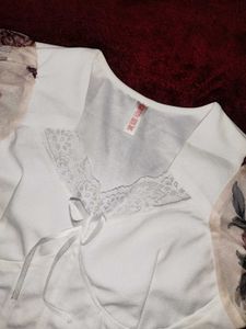Floral Sleeve Corset Top