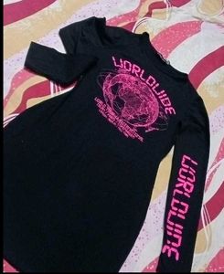 Black World Tour Graphic Dress