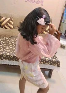 Little Princess Pink Outfit with white laging