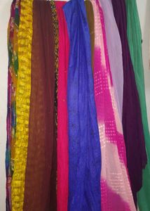 multi colour net duptta cotton combo 9