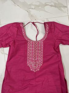 Pink Embroidered Kurta