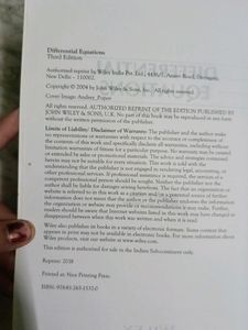 Shepley L. Ross Differential Equations
