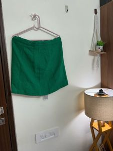 Green Woolen skirt