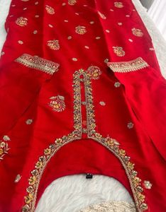 Combo of 2 Stunning Red Embroidered Kurta Set