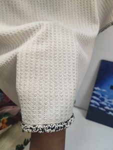 Stylish Waffle Knit Button-Up Top