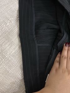 Classic Black Pinstripe Pants