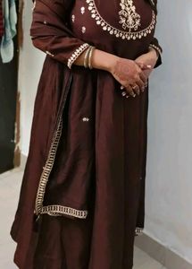 Elegant Brown Kurta Set