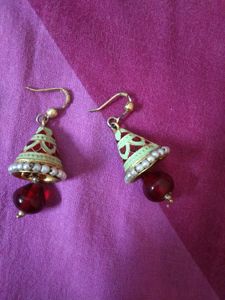 Beautiful Matte Finish Cone Shaped Earrings