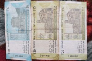 Indian Notes With 786 No. 3 Pcs Set