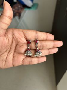 Red Stone Necklace &amp; Earring Set