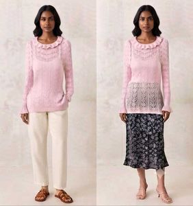 ​✨ Coquette Dream Pastel Pink Knit Top ✨