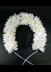White Flower Hair Garland