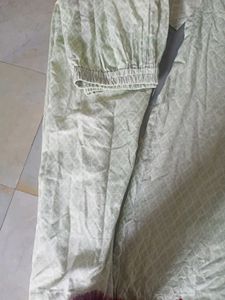 Light Green Floral Kurta Set
