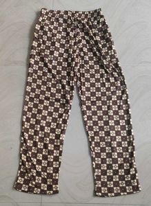 Brown Checkered Pajama Set