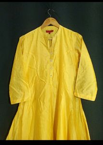 Yellow Women's Long Kurta
