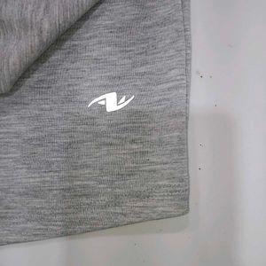 Grey Star Print T-Shirt with Criss-Cross Back