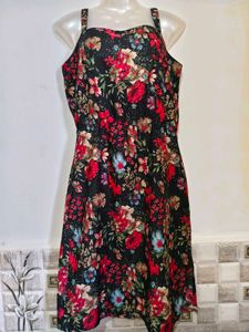Chic Floral Print Midi Dress