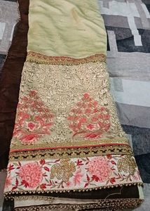 Embroidered Saree with Intricate Designs