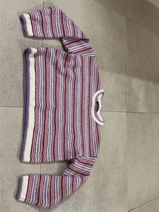 Striped Cropped Sweater