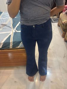 URBANIC  blue flare jeans