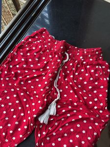 Comfy Red Polka Dot Pants