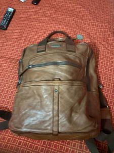 Stylish Brown Leather Backpack