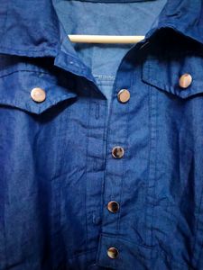 Blue jacket ( can also be used as top).Its in my cupboard for 1 year now. Haven't been used.