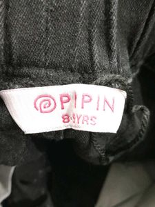 Charcoal Black Jogger For Girl's