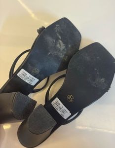 Stylish Black Block Heel Sandals