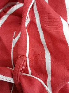 Red Striped Dress Women's