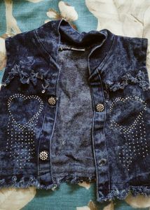 Sparkly Denim jacket for baby girl