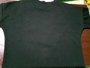 Stylish Black V-Neck Color Block Top