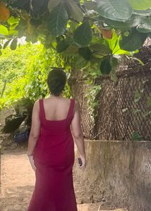 Elegant Red Maxi Dress