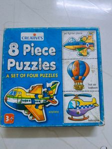 5 &amp;8 Piece Vehicle Puzzles - Set of 4