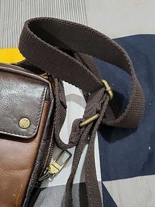 Brown Leather Crossbody Bag
