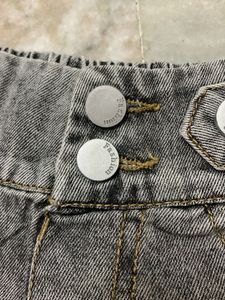High Waisted Ripped Denim Shorts