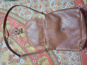 Stylish Brown Braided Handbag
