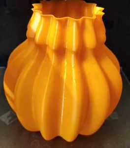 Unique Orange Pumpkin Vase