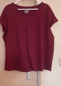 Burgundy Relaxed Fit T-Shirt