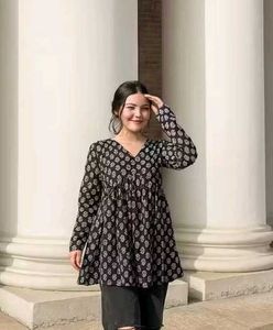 Set of 2 Printed Wrap Kurtas