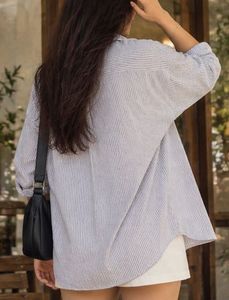 H&amp;M Striped Oversized Shirt for Women’s