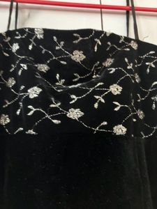 Velvet Party Wear One Piece