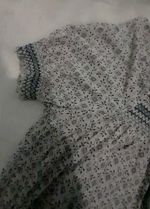 Grey Cute Blousom Top