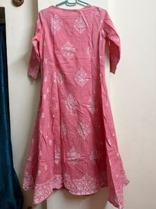 Pink Embroidered Kurta