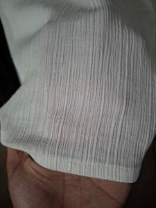 White Tie-Front Cropped Shirt