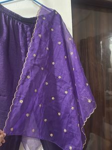Vibrant Purple Embroidered Kurta Set