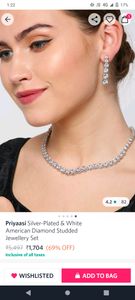 Sparkling CZ Necklace &amp; Earring Set