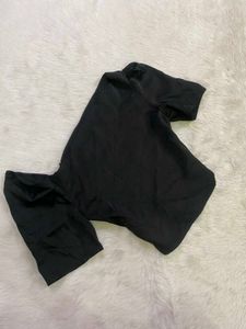 Chic Black Off-Shoulder Puff Sleeve Top